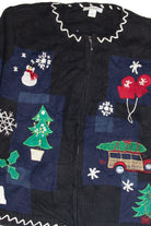 Vintage Black Ugly Christmas Cardigan 63169