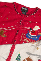 Vintage Red Ugly Christmas Cardigan 59956