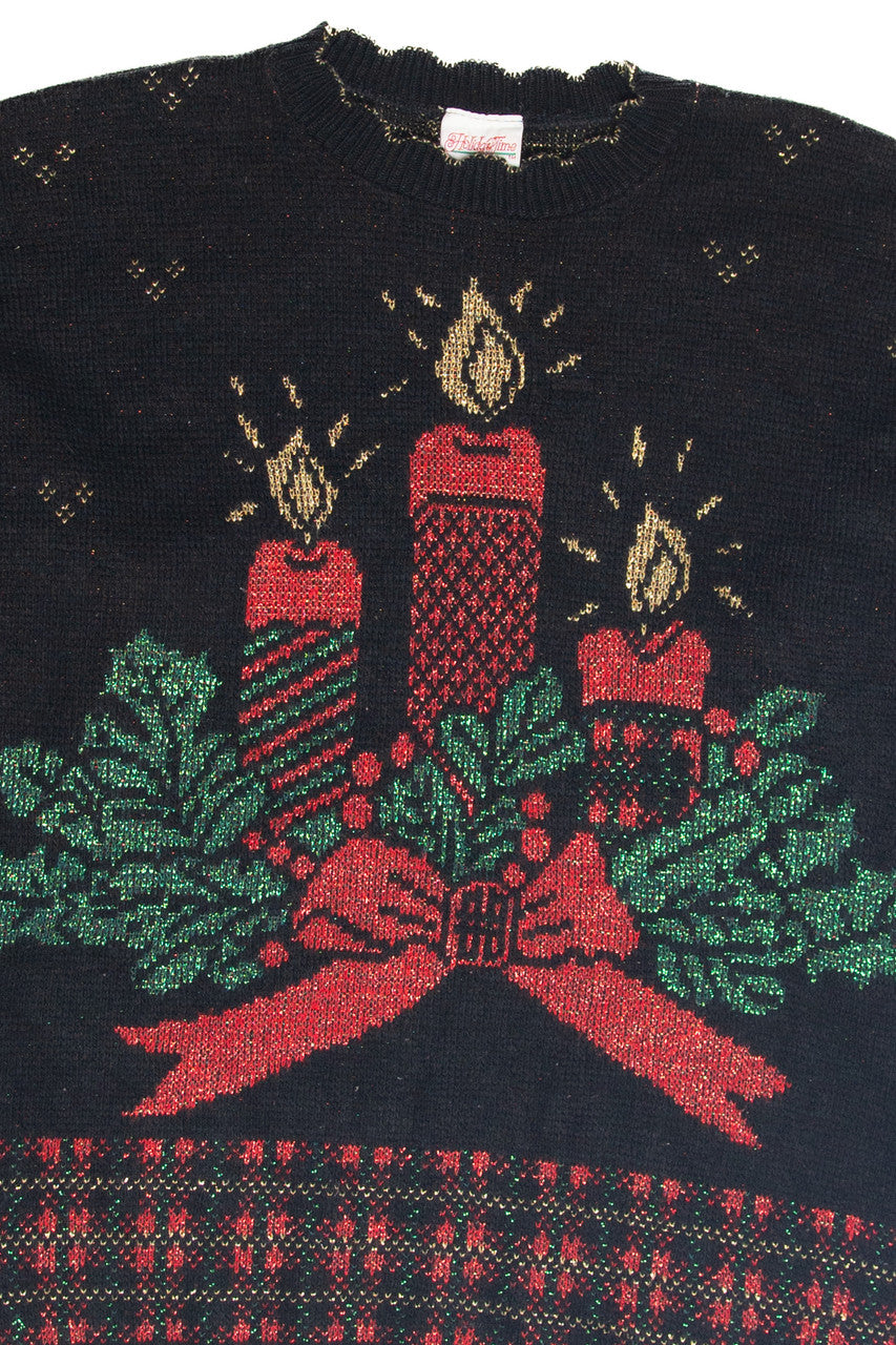 Vintage Black Ugly Christmas Pullover 63312