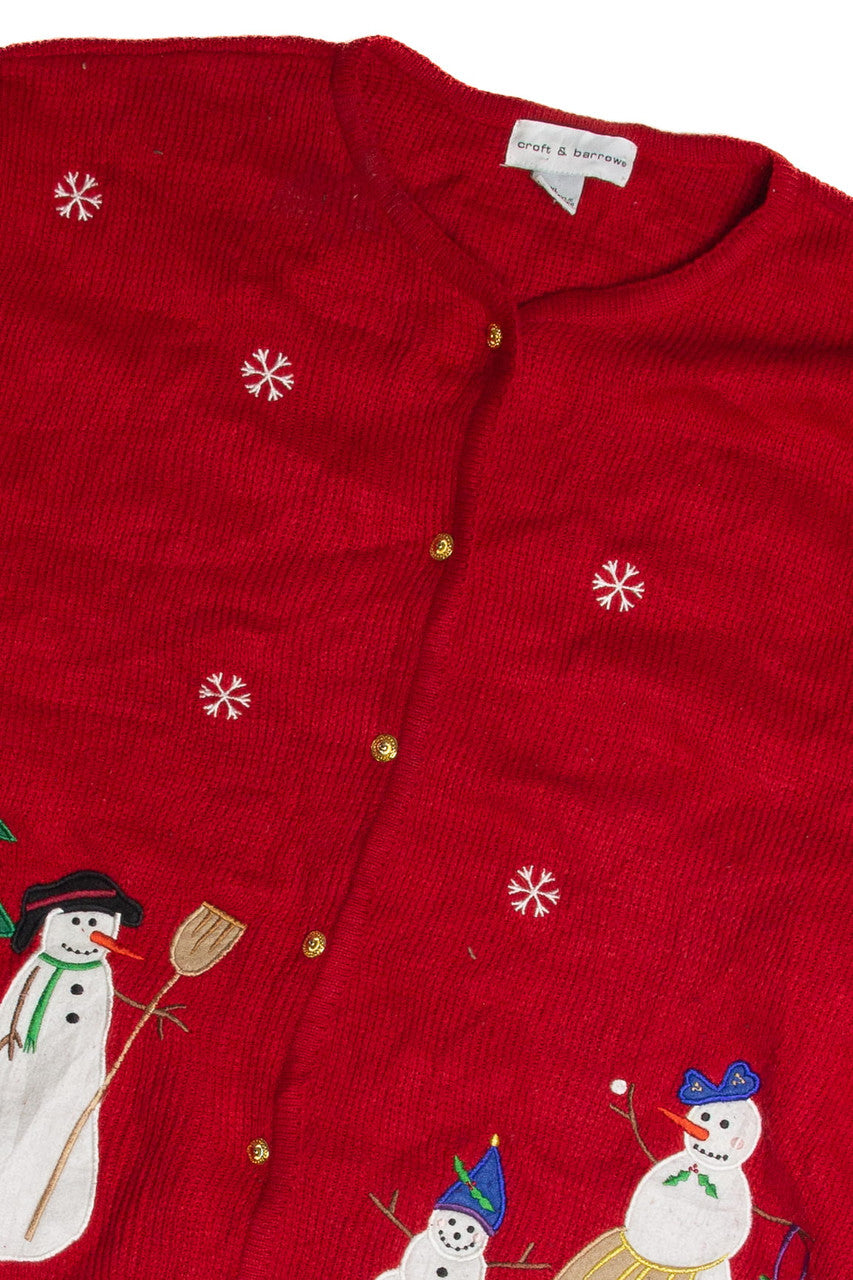 Vintage Red Ugly Christmas Cardigan 62665