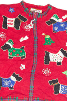 Vintage Red Ugly Christmas Cardigan 63190