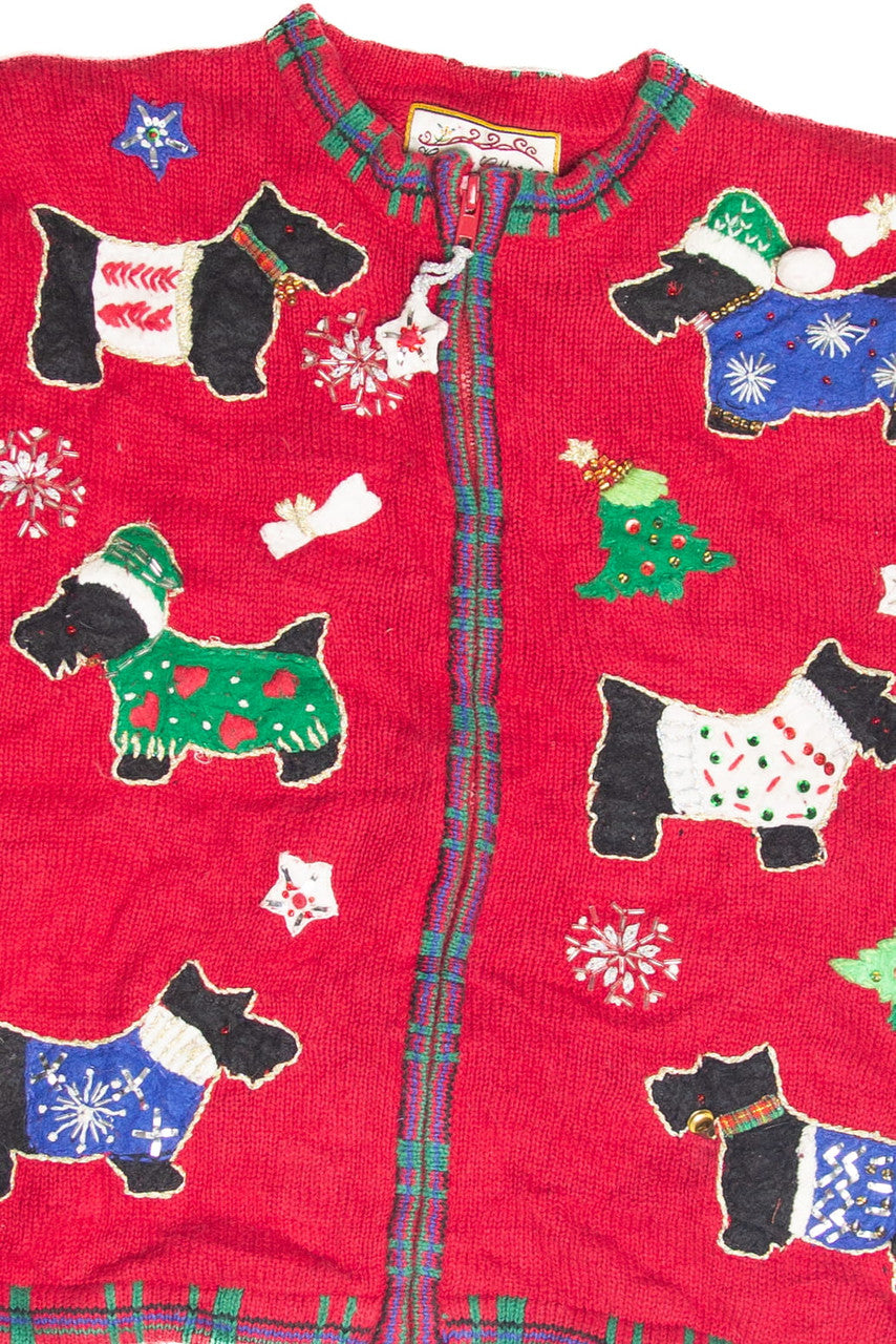Vintage Red Ugly Christmas Cardigan 63190