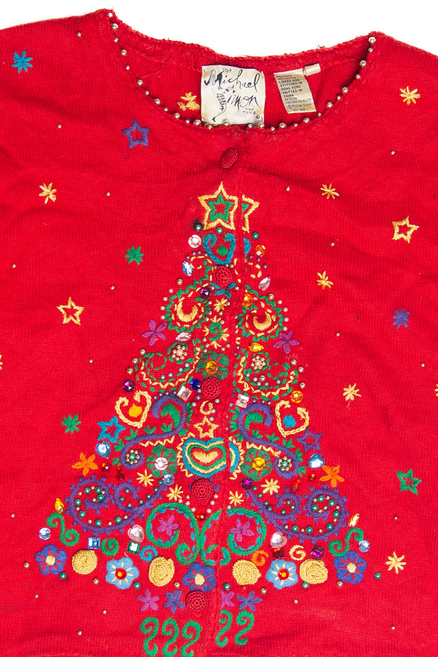 Vintage Red Ugly Christmas Pullover 63191