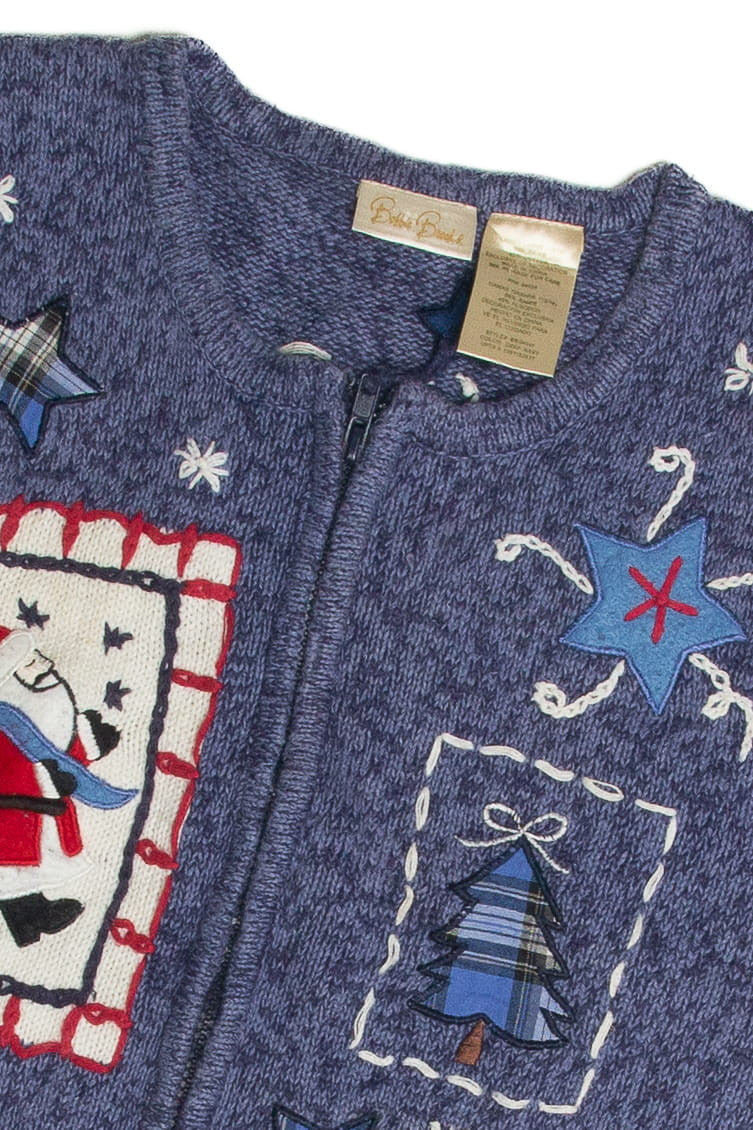 Vintage Blue Ugly Christmas Vest 60983