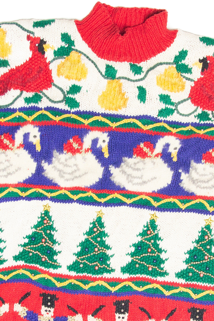 Vintage Red Ugly Christmas Pullover 63200