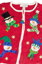 Vintage Red Ugly Christmas Cardigan 63125