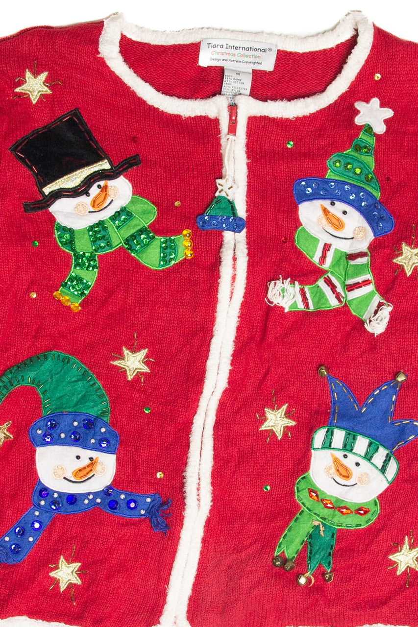 Vintage Red Ugly Christmas Cardigan 63125