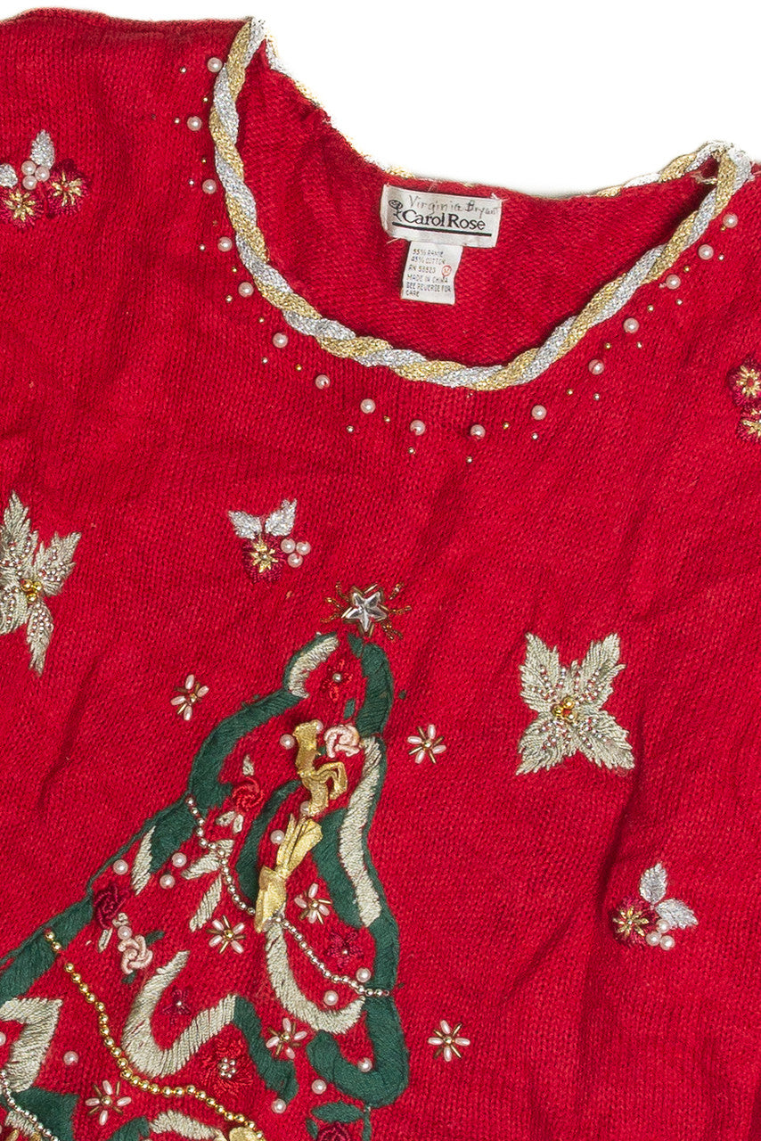 Vintage Red Ugly Christmas Sweater 59619