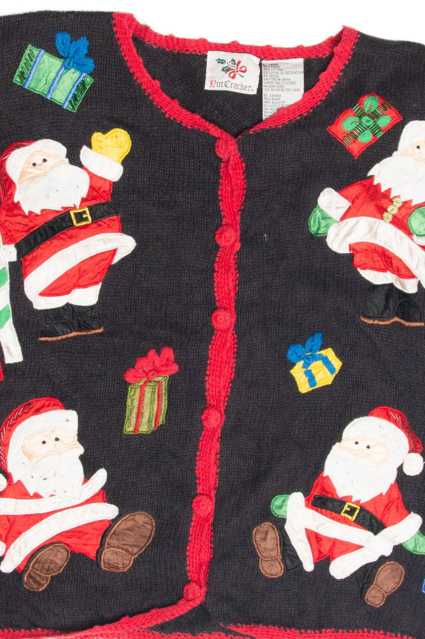 Vintage Black Ugly Christmas Cardigan 63260