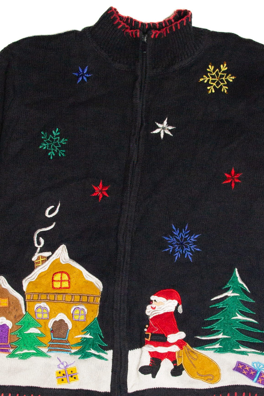Vintage Black Ugly Christmas Cardigan 63373