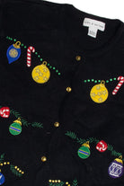 Vintage Black Ugly Christmas Cardigan 62640