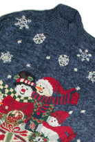 Vintage Blue Ugly Christmas Sweater 59981
