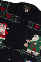 Vintage Black Ugly Christmas Cardigan  Ugly Christmas Sweater