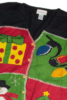 Vintage Black Ugly Christmas Cardigan 59920