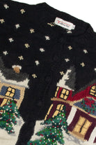 Vintage Black Ugly Christmas Cardigan 60957