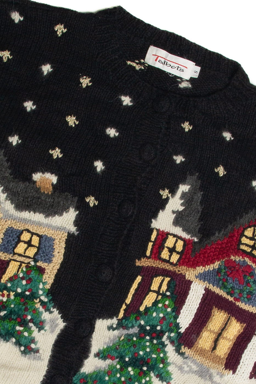 Vintage Black Ugly Christmas Cardigan 60957