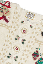Vintage White Ugly Christmas Sweater 62354