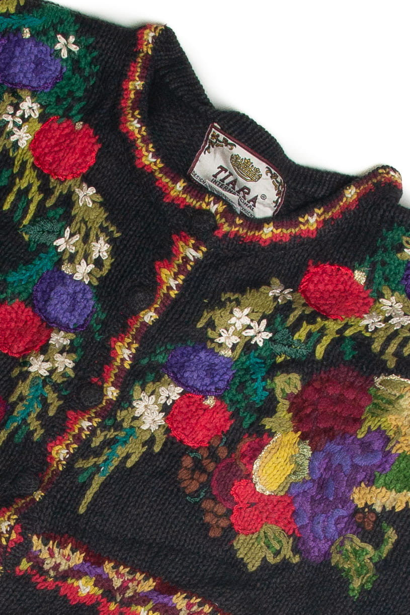 Vintage Black Ugly Christmas Cardigan 60935