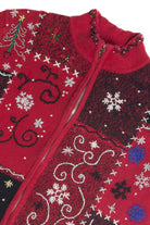 Vintage Red Ugly Christmas Cardigan 62386