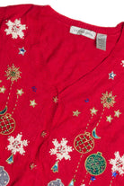 Vintage Red Ugly Christmas Vest 62595