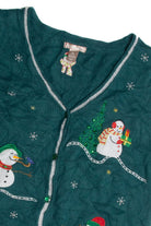 Vintage Green Ugly Christmas Vest 62631