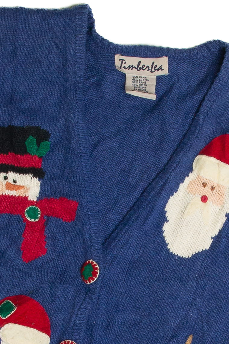 Vintage Blue Ugly Christmas Vest 59743