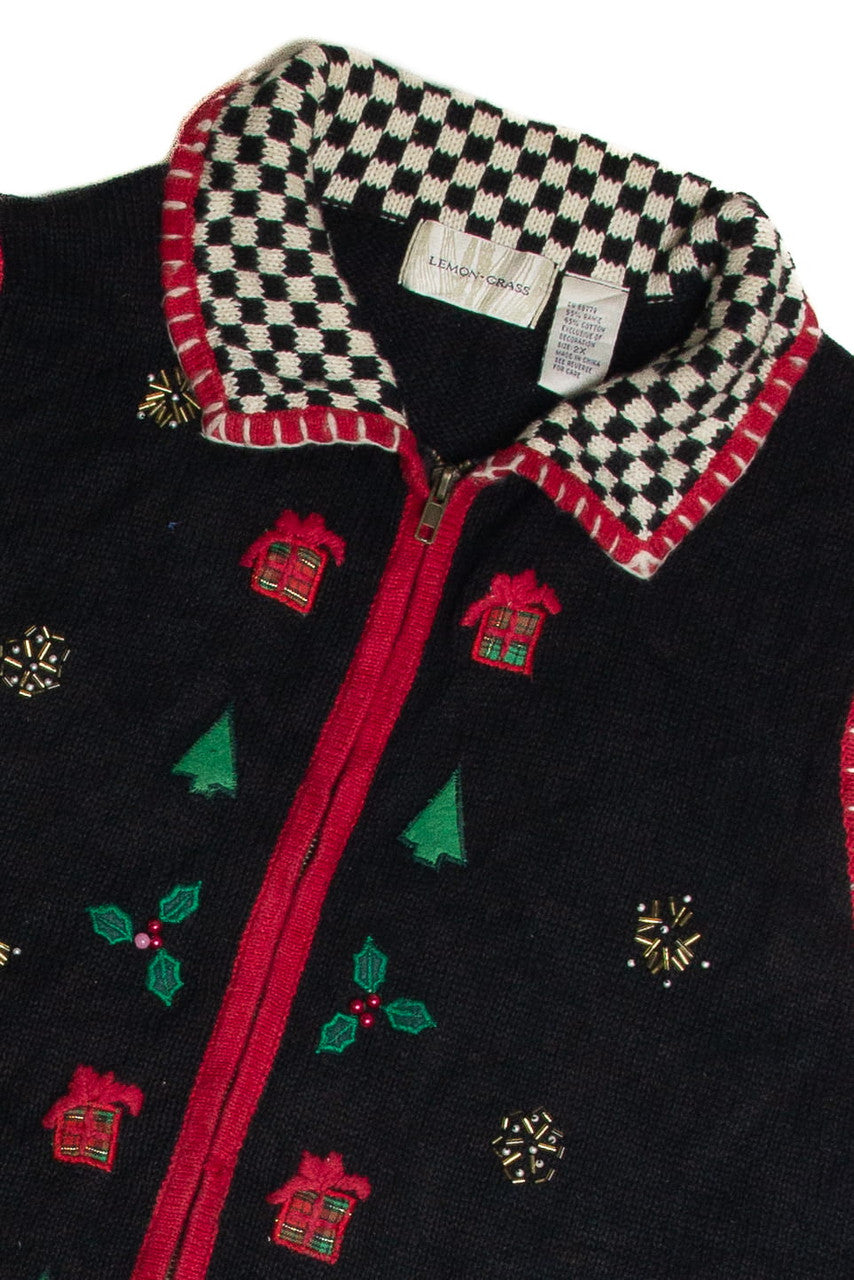 Vintage Black Ugly Christmas Vest 59740