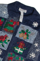 Vintage Blue Ugly Christmas Cardigan 59995