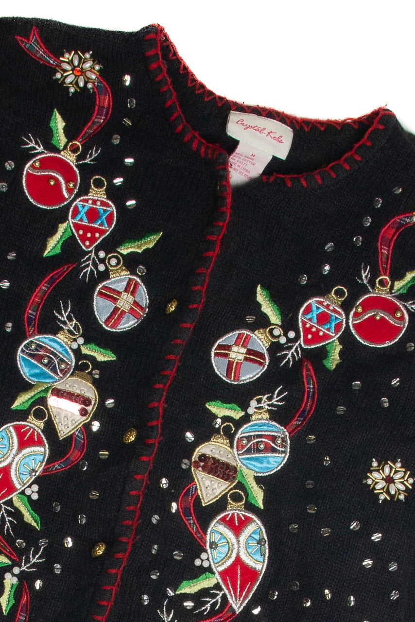 Vintage Black Ugly Christmas Cardigan 59823