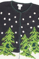 Vintage Black Ugly Christmas Cardigan 61797