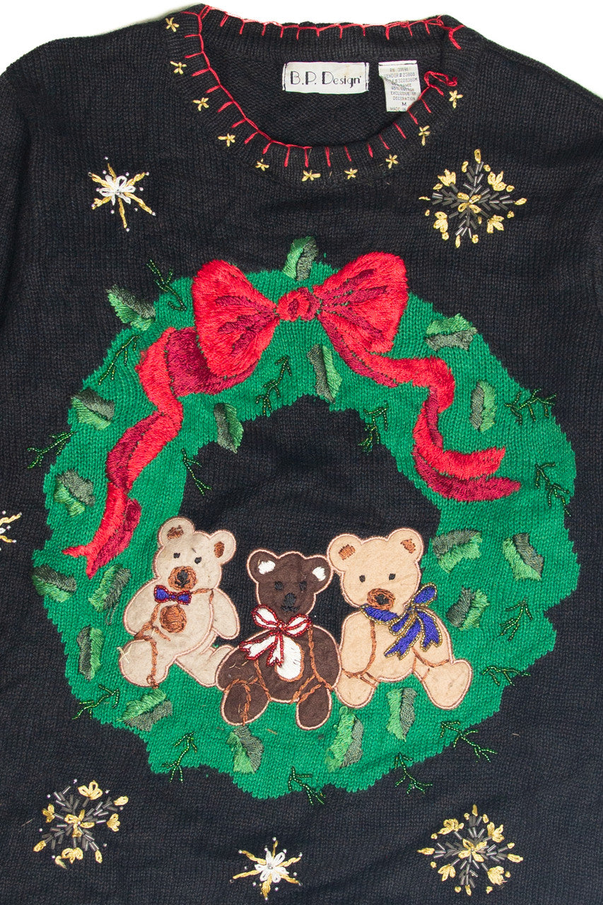 Vintage Black Ugly Christmas Pullover 63201