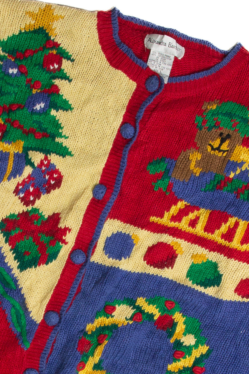 Vintage Red Ugly Christmas Cardigan 62848