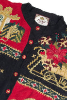 Vintage Black Ugly Christmas Cardigan 62420