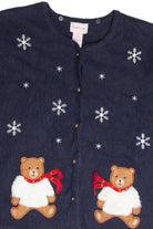 Vintage Blue Ugly Christmas Cardigan 63438