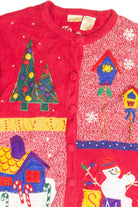 Vintage Red Ugly Christmas Cardigan 63173