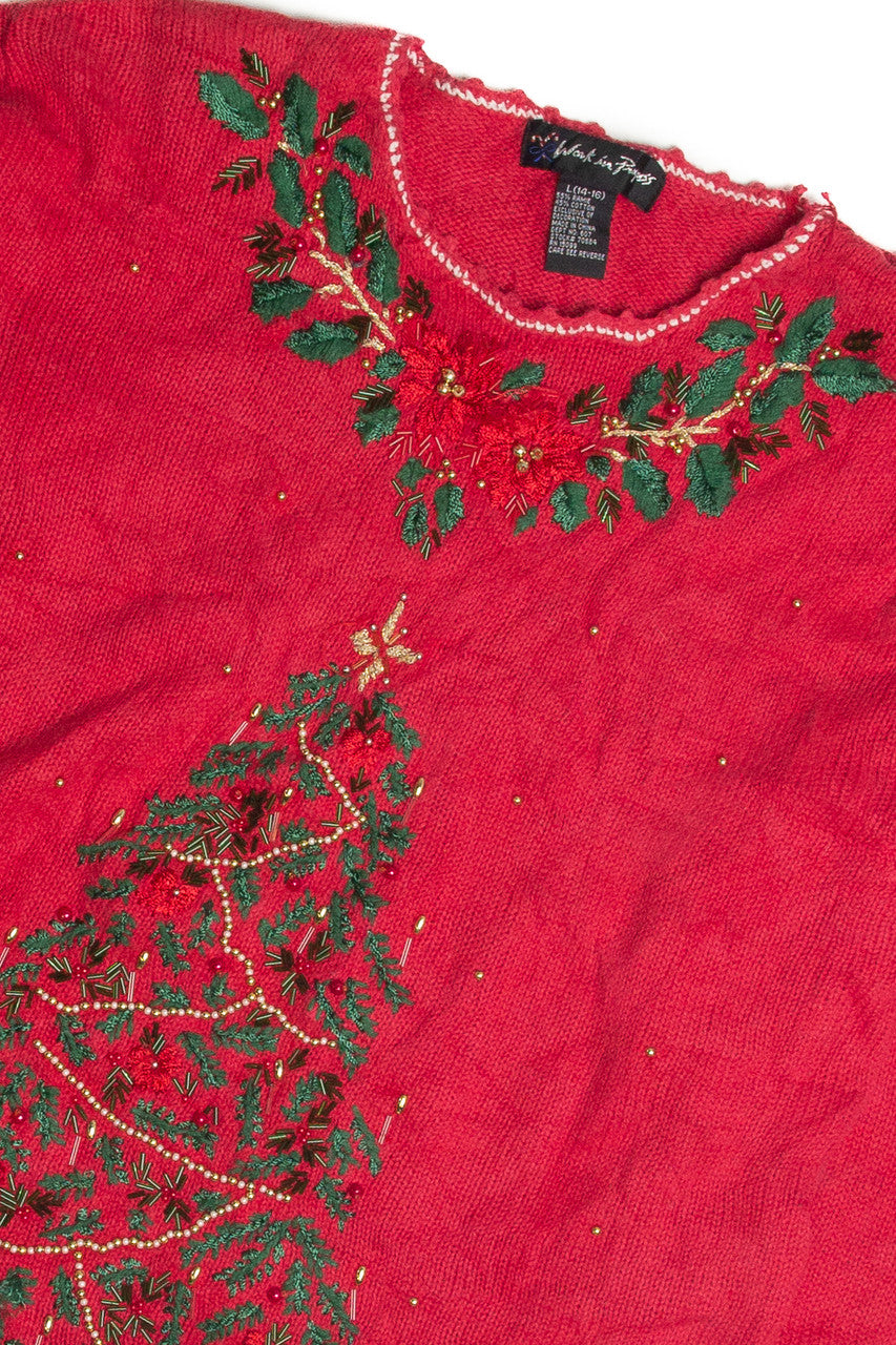 Vintage Red Ugly Christmas Sweater 62437