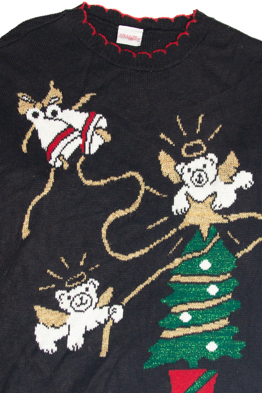 Vintage Black Ugly Christmas Pullover 63270