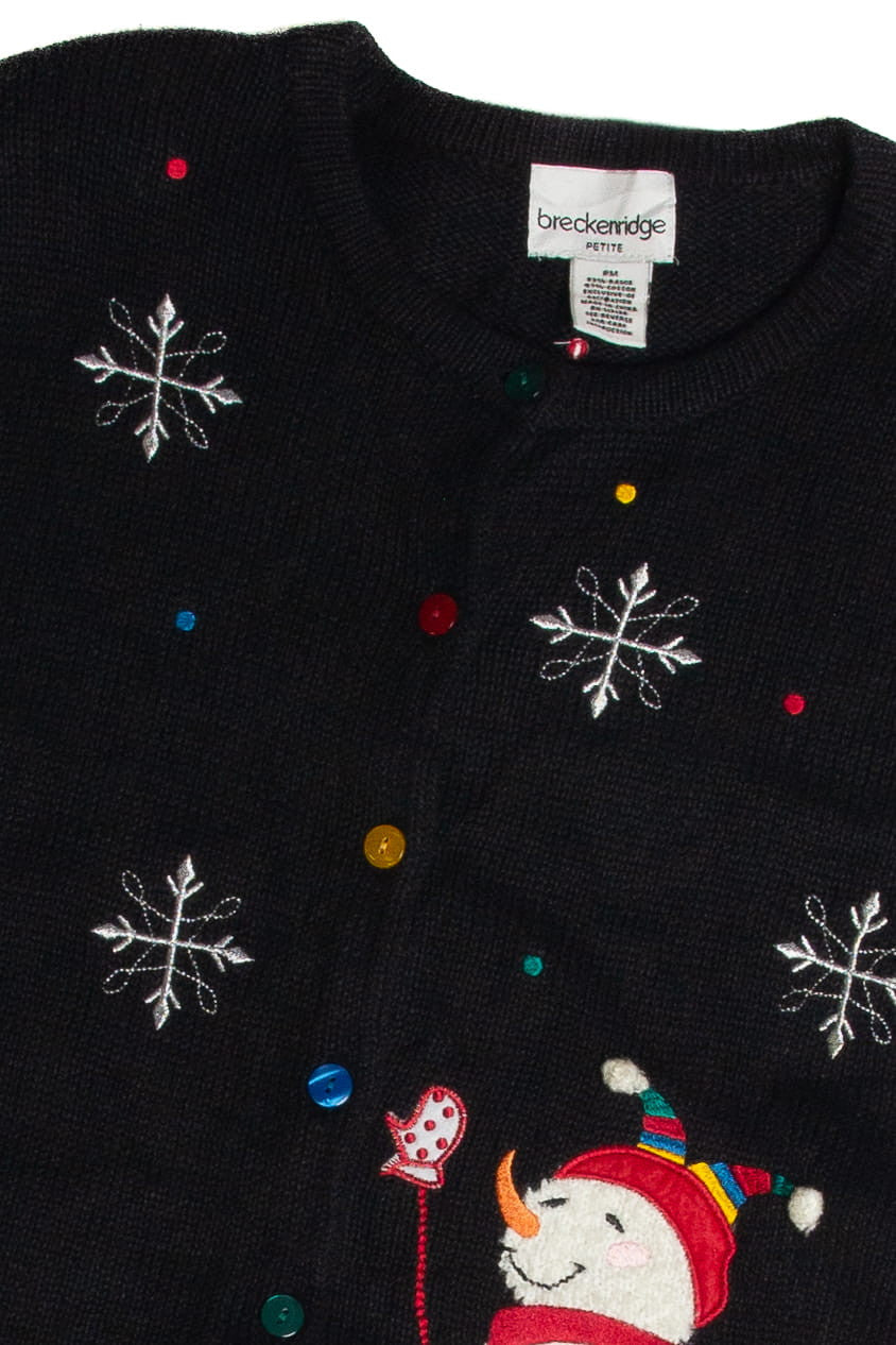 Vintage Black Ugly Christmas Cardigan 62715