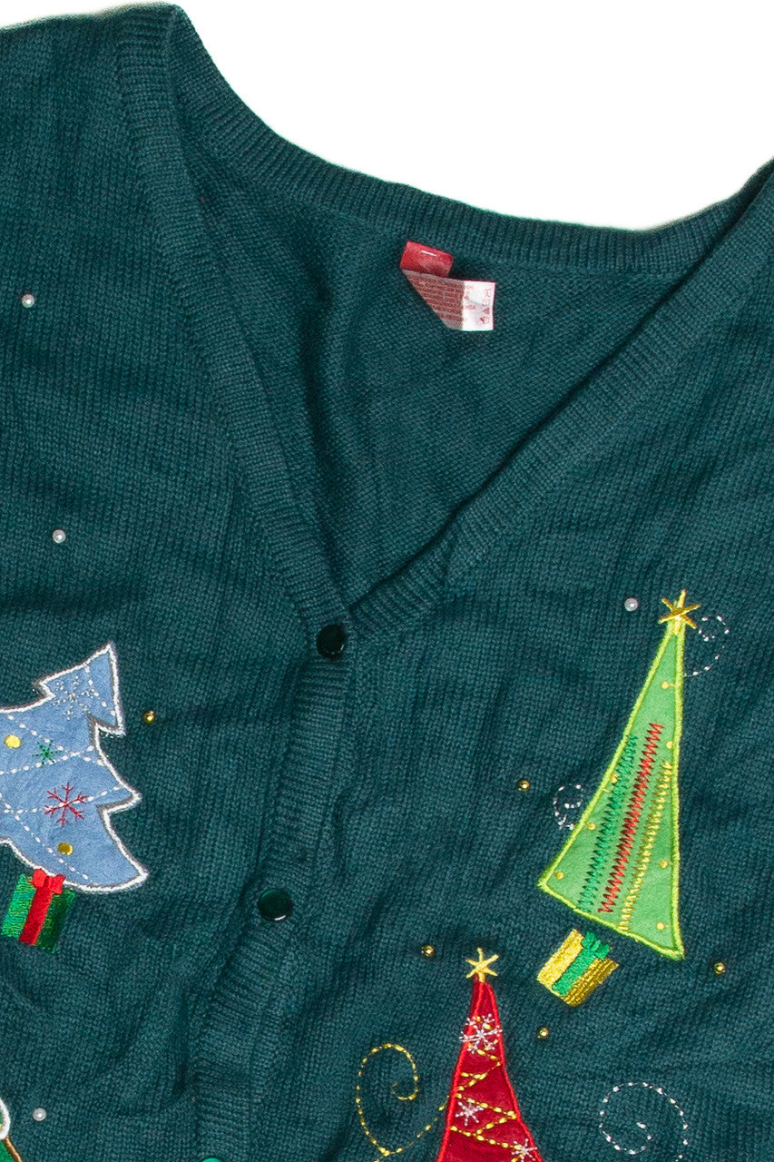 Vintage Green Ugly Christmas Vest 59991