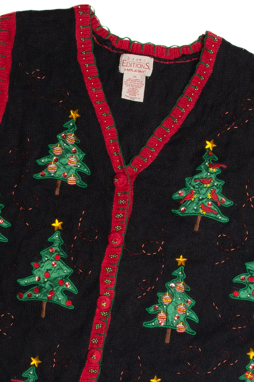 Vintage Black Ugly Christmas Vest 62582