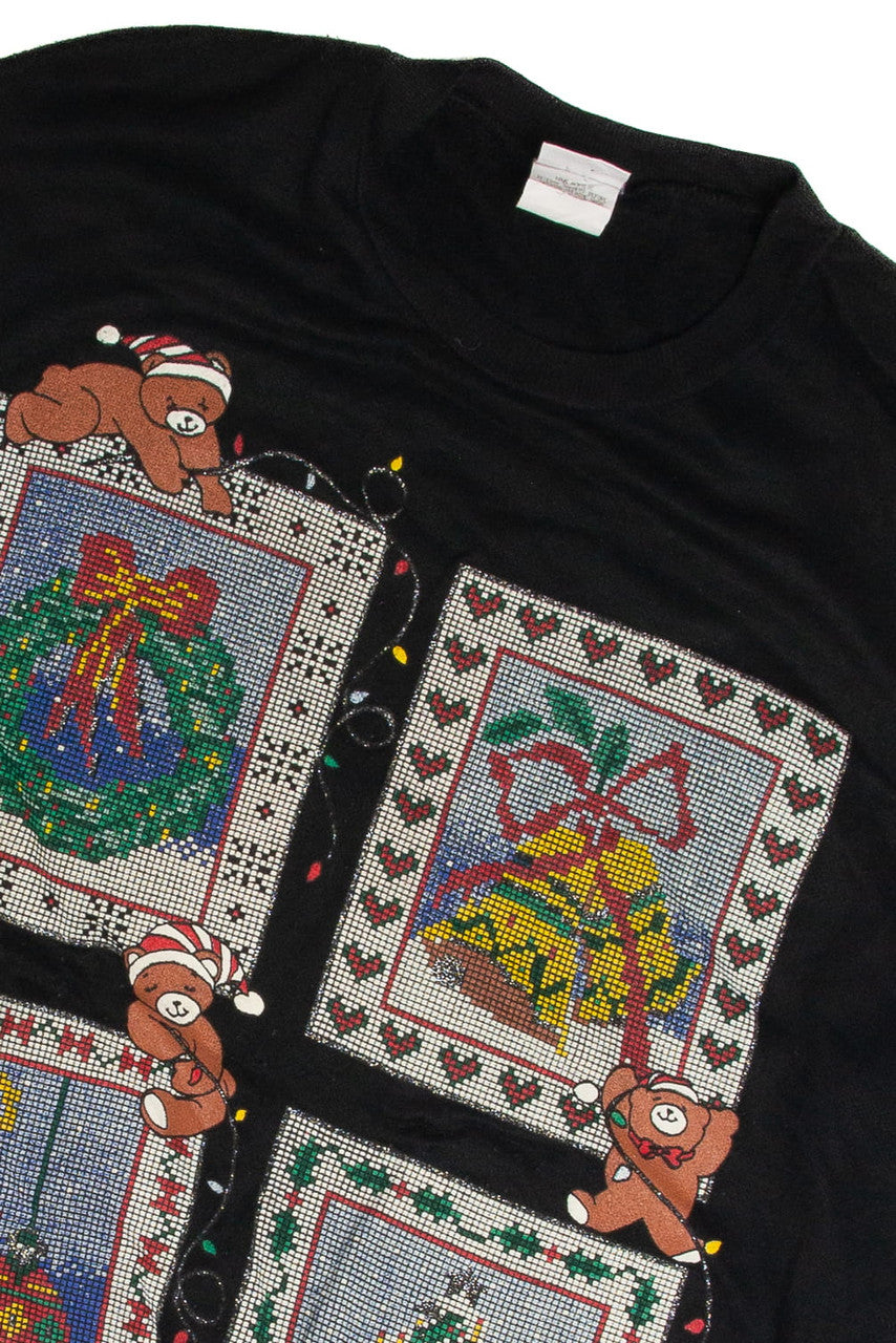 Vintage Black Christmas Sweatshirt 62494