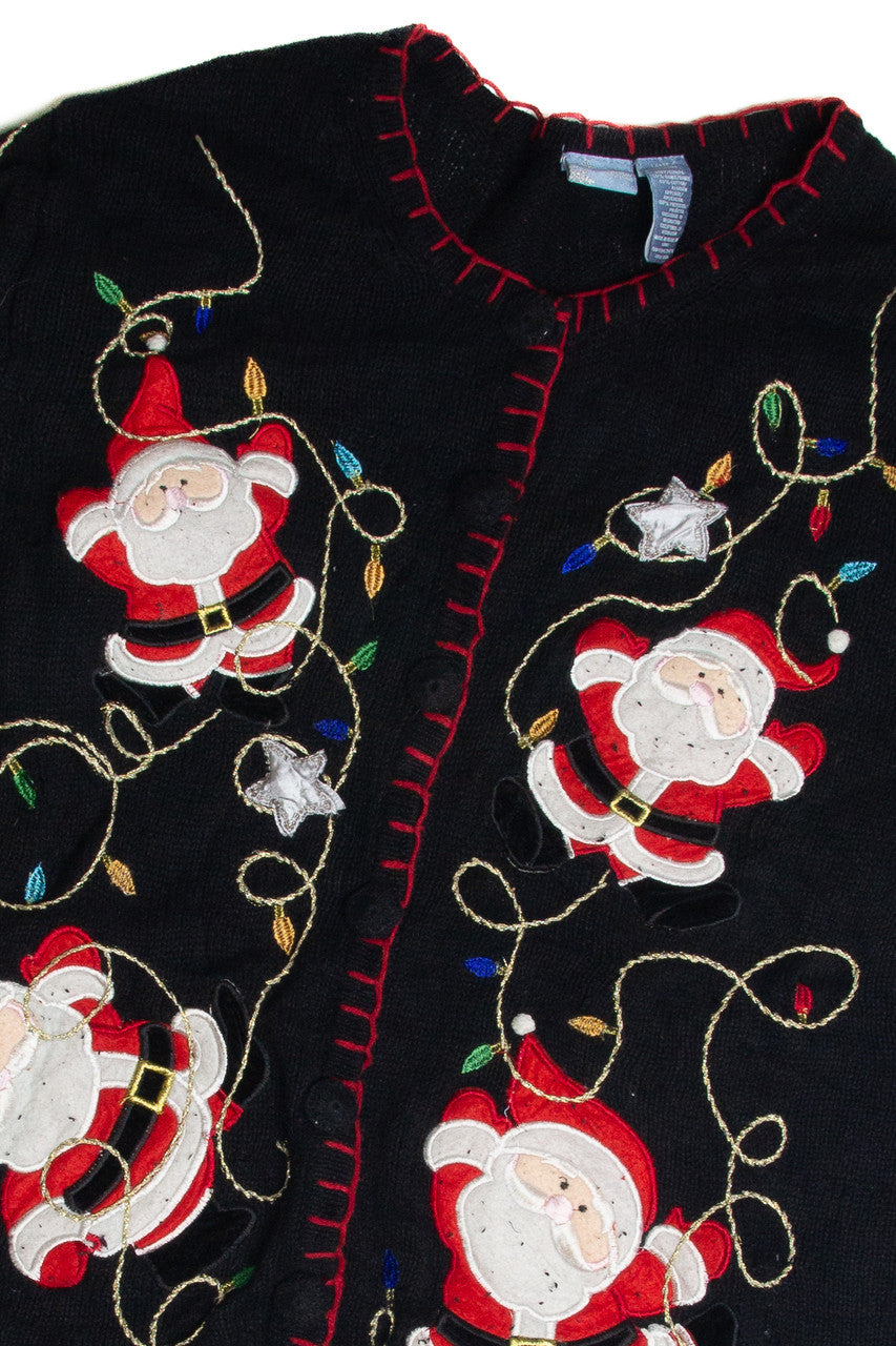 Vintage Black Ugly Christmas Cardigan 62662