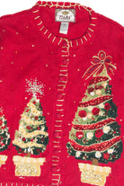 Vintage Red Ugly Christmas Cardigan 63209