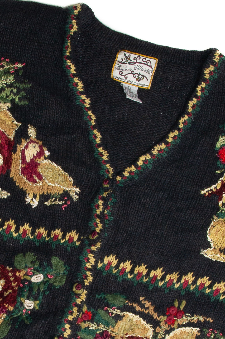 Vintage Black Ugly Christmas Cardigan 59971