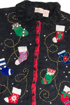 Vintage Black Ugly Christmas Cardigan 63118