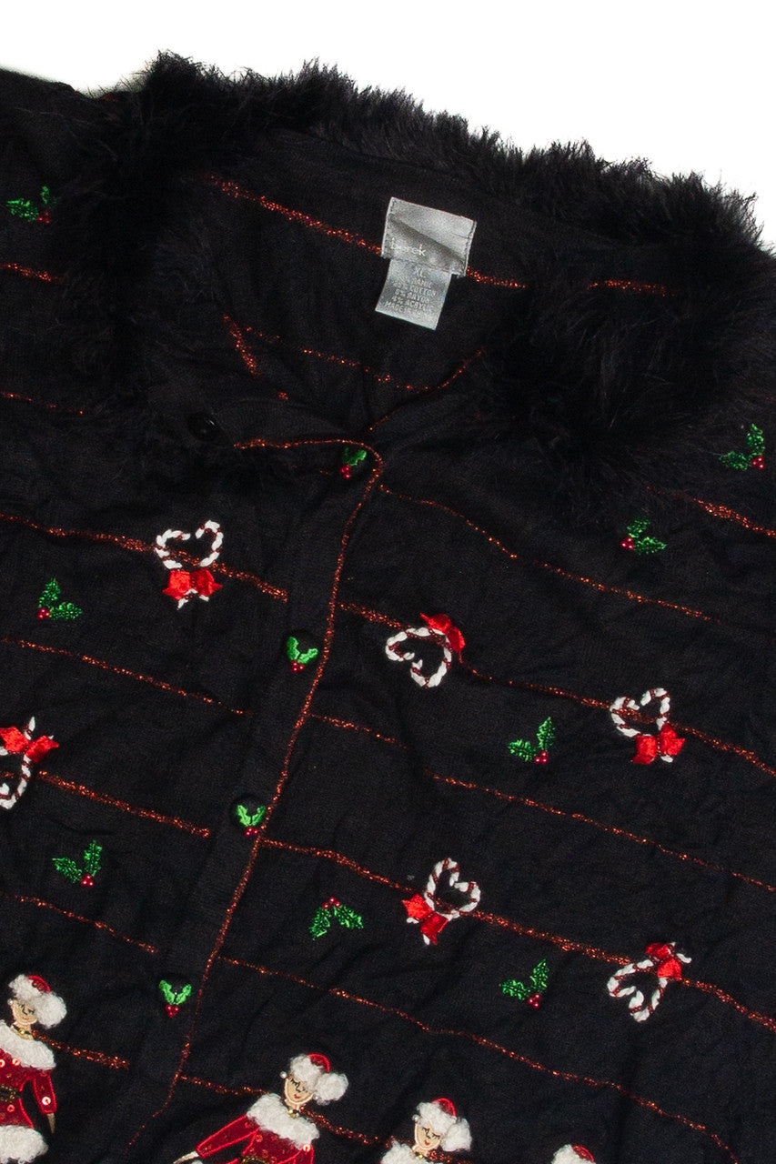 Vintage Black Ugly Christmas Cardigan 59622
