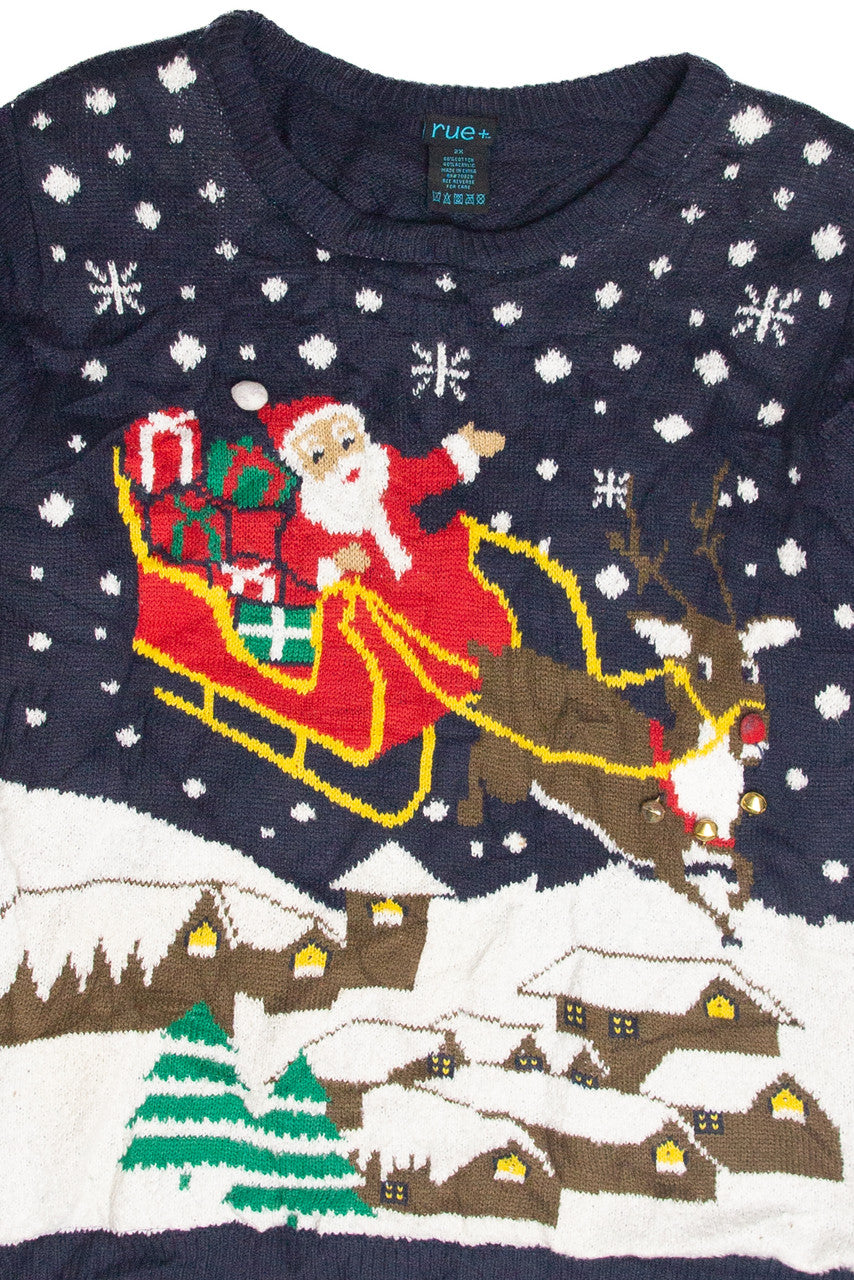 Vintage Blue Ugly Christmas Pullover 63385
