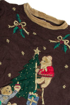 Vintage Brown Ugly Christmas Sweater 62818