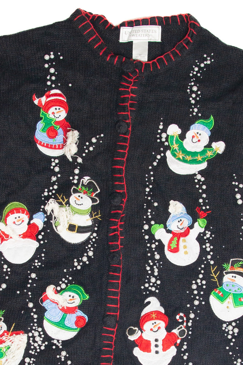 Vintage Black Ugly Christmas Cardigan 63103