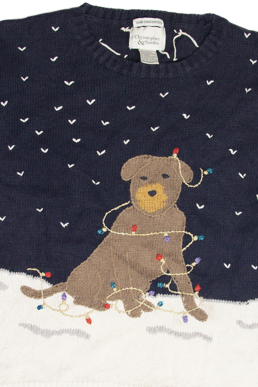 Vintage Blue Ugly Christmas Pullover 63287